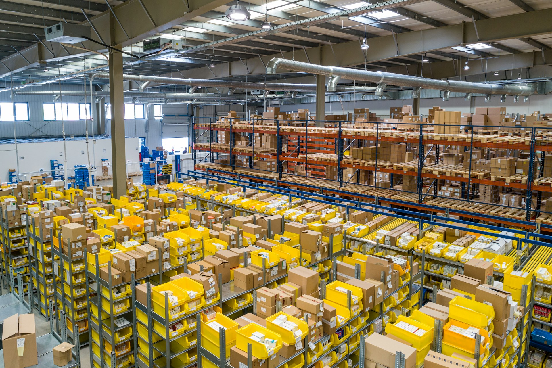 Warehouse aisle